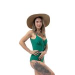 Цял дамски бански Titta 9.324 за голям бюст (B-E чашка) релефна материя - Image 6